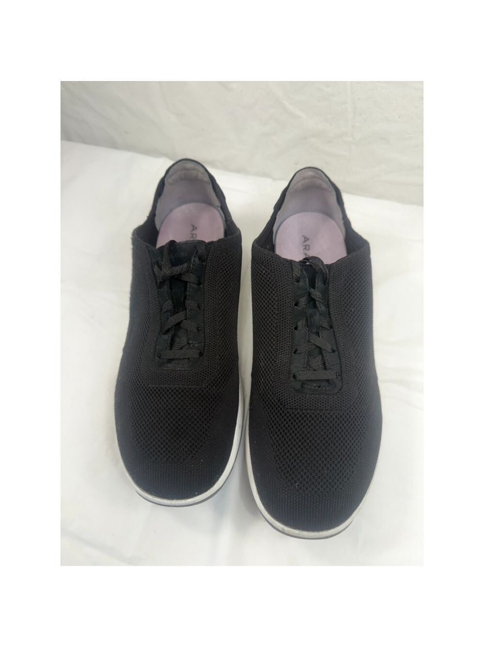 Aravon PYPER Black Knit Neutral Stability Sneakers Sz 9 D